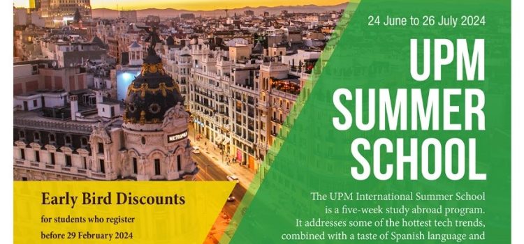 Inscripciones abiertas para la Escuela Internacional de Verano de la UPM