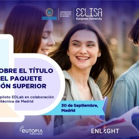 La Universidad Politécnica de Madrid acogerá la Jornada sobre el Título Europeo y el Paquete de Educación Superior