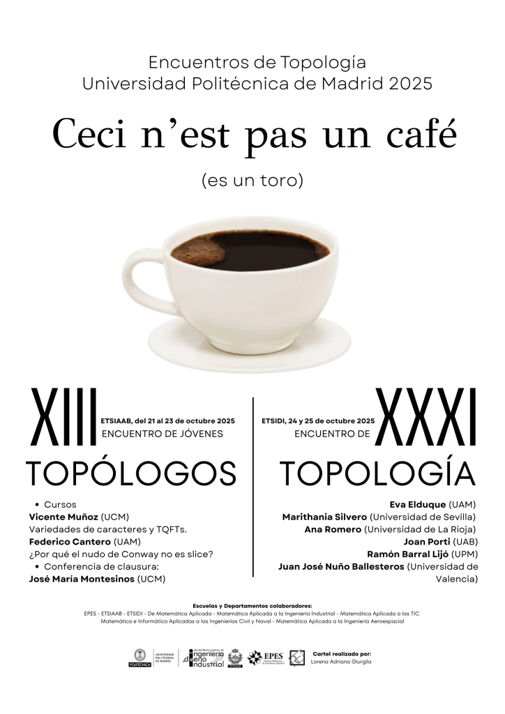 Cartel del Encuentro de topología