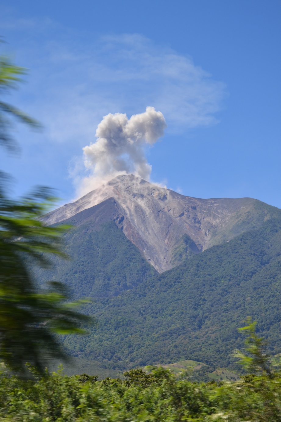 La Erupción del volcán de Fuego