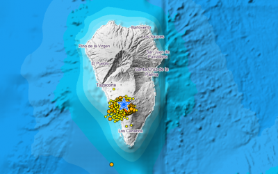 La Palma eleva su semáforo de riesgo volcánico por una nueva serie sísmica localizada en Cumbre Vieja al sur de la isla