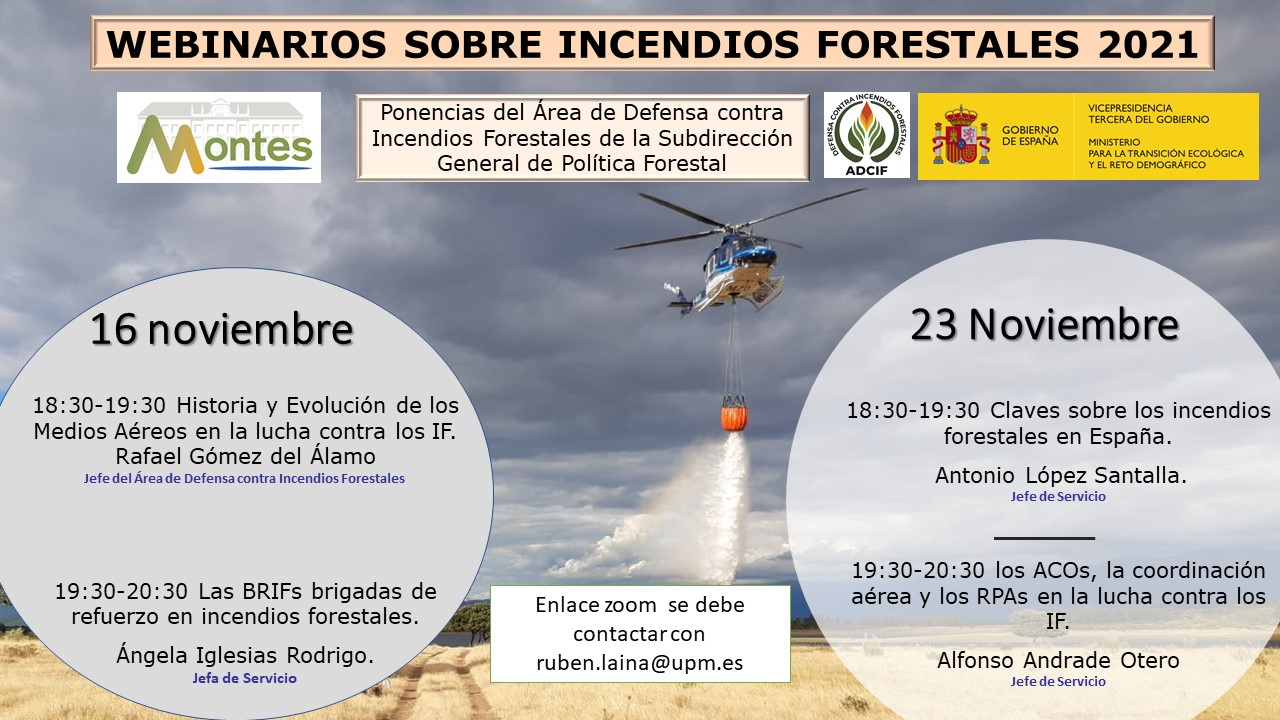 Webinarios Sobre Incendios Forestales 2021 – #infoMontes