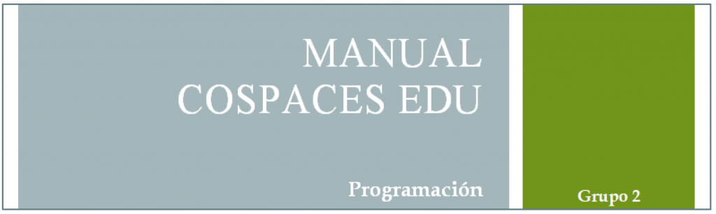 Portada manual propio para CoSpaces Edu