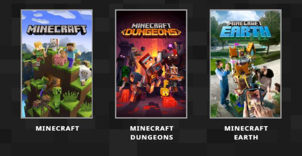 Portadas versiones Minecraft