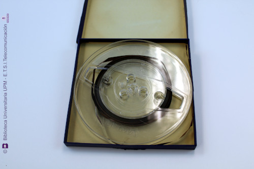 Bobina de cinta magnética Ampex 3 ¾ ips, 4-Track Stereo