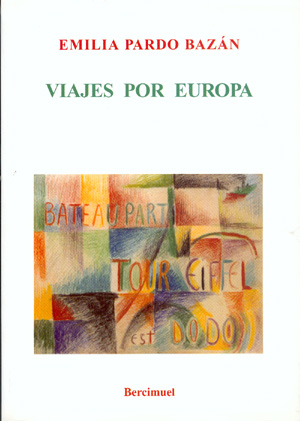 Cubierta de Viajes por Europa. Emilia Pardo Bazán