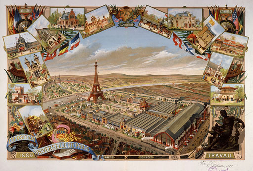Tarjeta postal de la exposición Universal de 1889