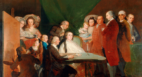 Goya. La familia del infante don Luis de Borbón.