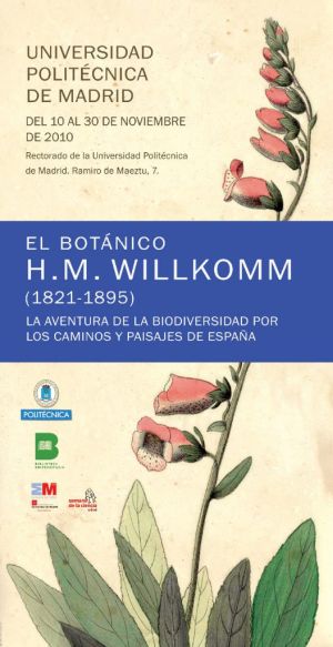 Cartel exposición: El botánico H.M. Willkomm