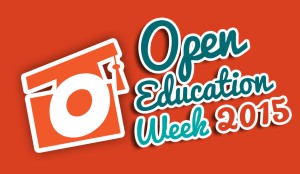 Open Education Week 2015 Logo - Orange BG