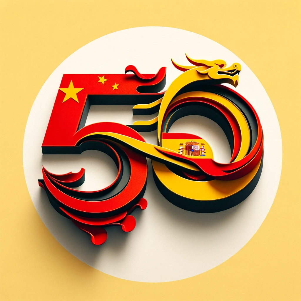 50th anniversary of establishment of diplomatic relations bewtween China and Spain